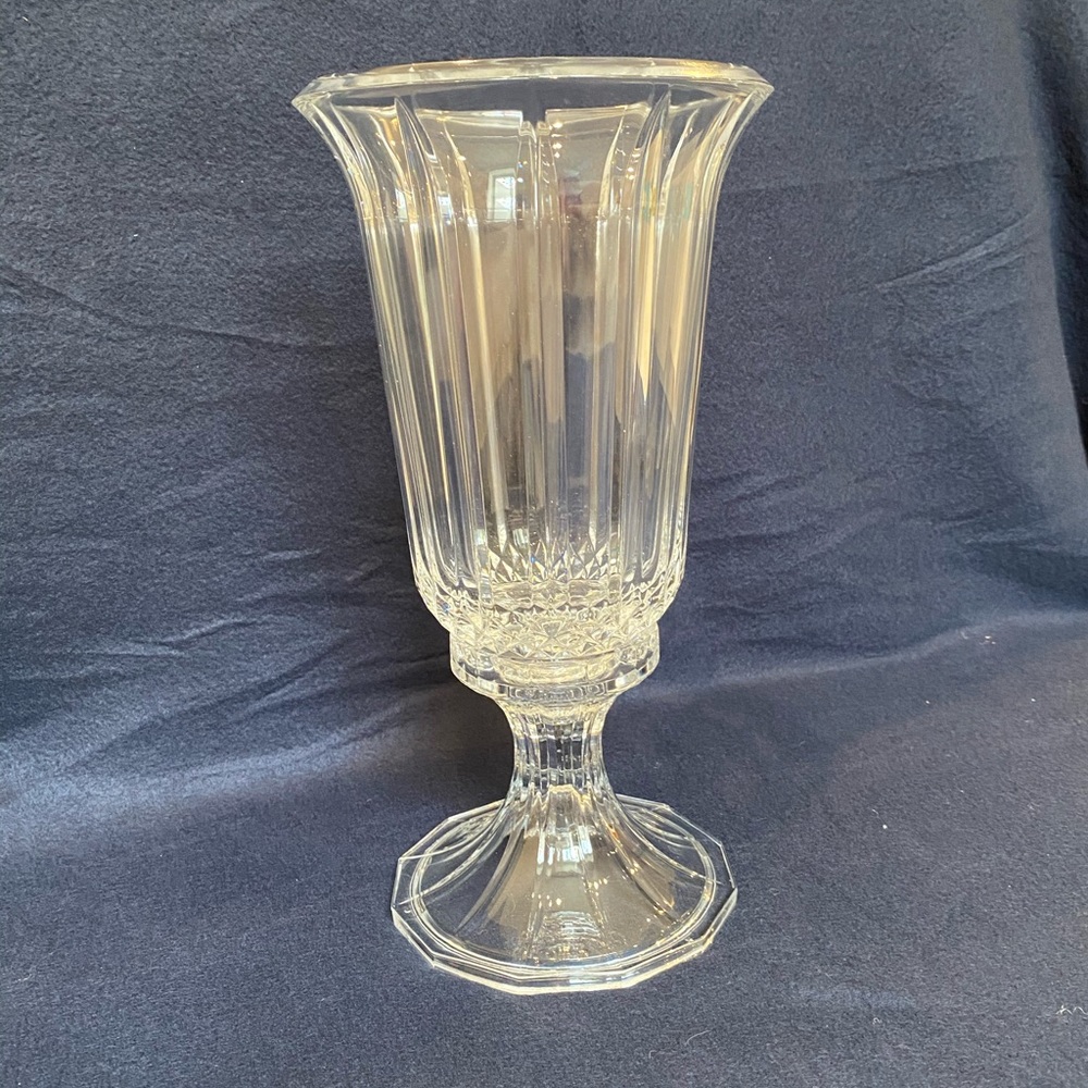 Crystal Pedestal Vase